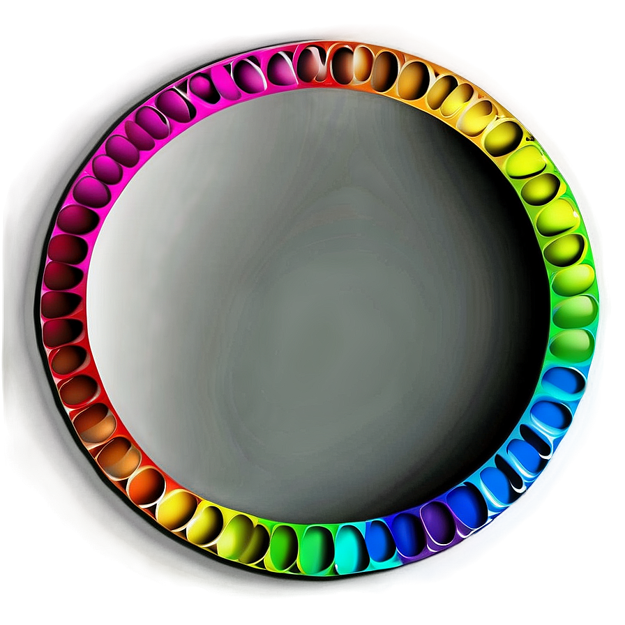 Rainbow Circle Mandala Design Png Vkt PNG Image