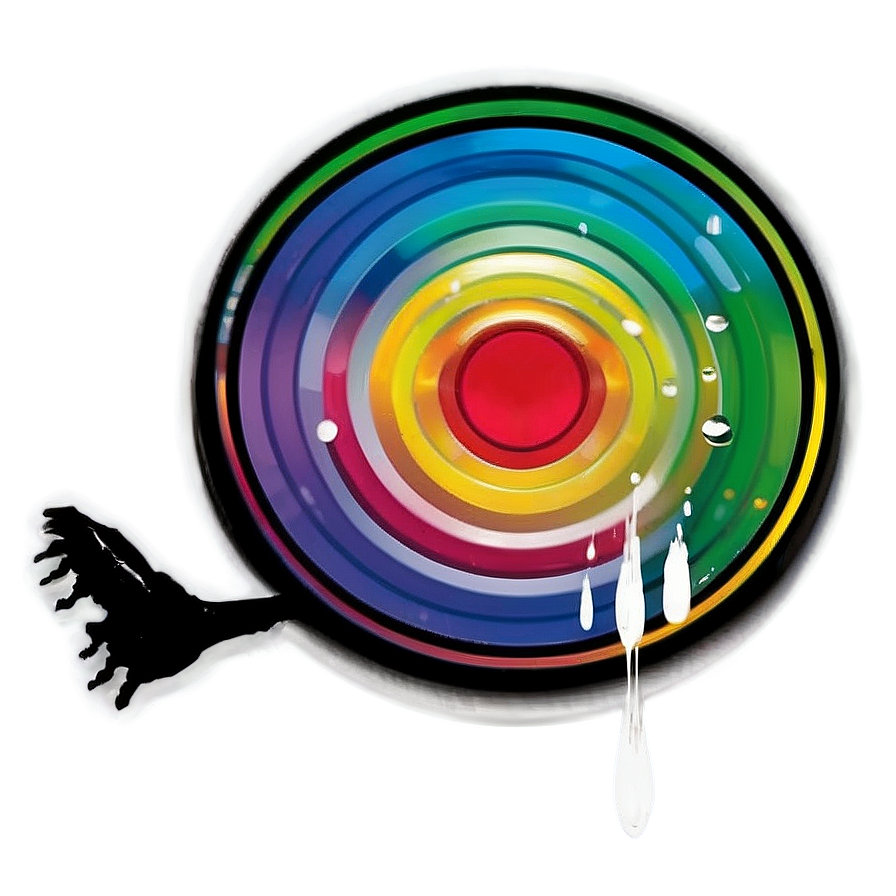 Rainbow Circle Optical Illusion Png Bmb91 PNG Image