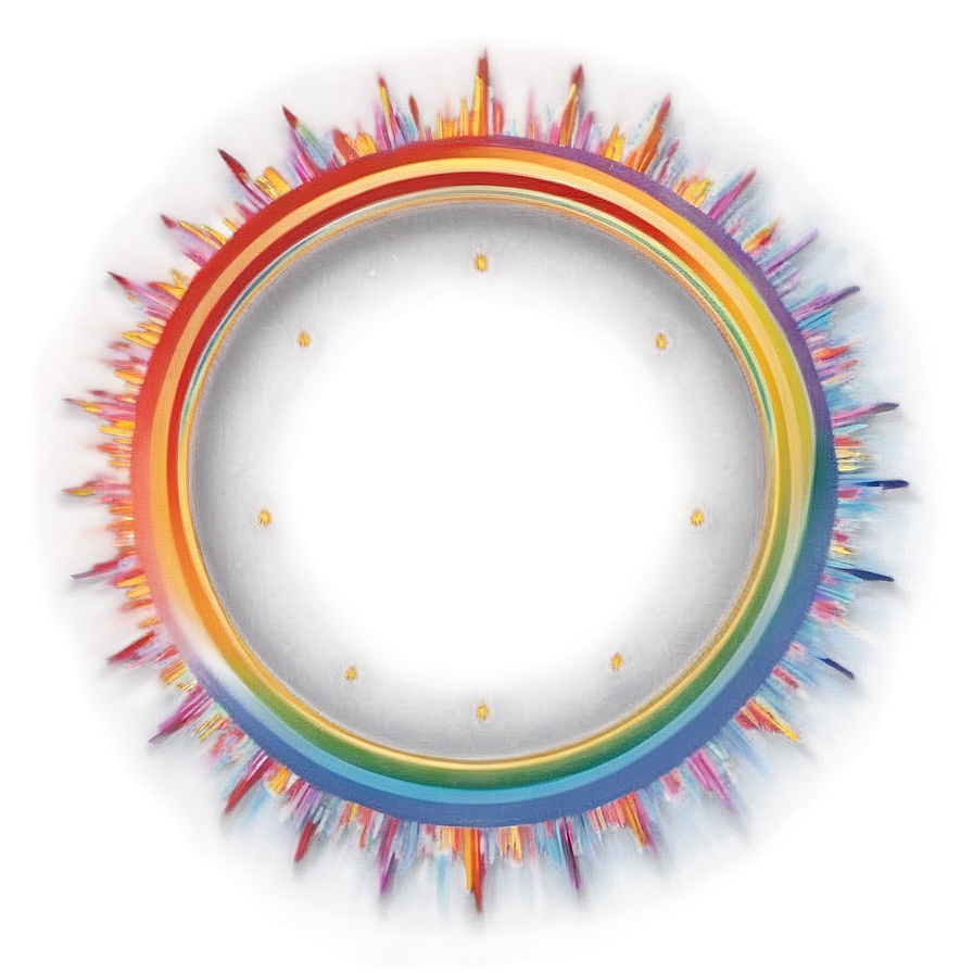 Rainbow Circle Retro Sunburst Png 62 PNG Image