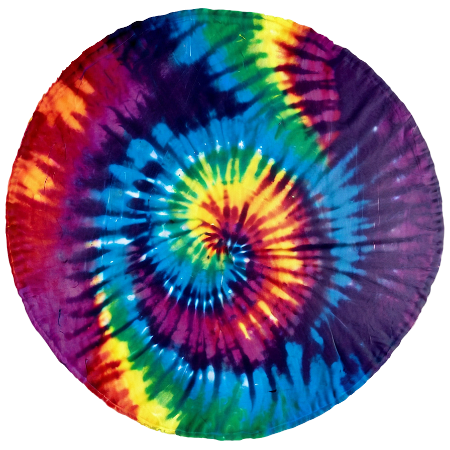 Rainbow Circle Tie-dye Swirl Png 06262024 PNG Image