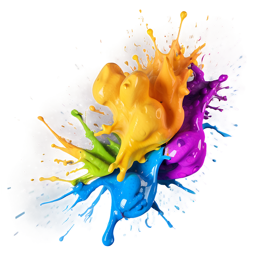 Rainbow Color Splash Png Dmd PNG Image