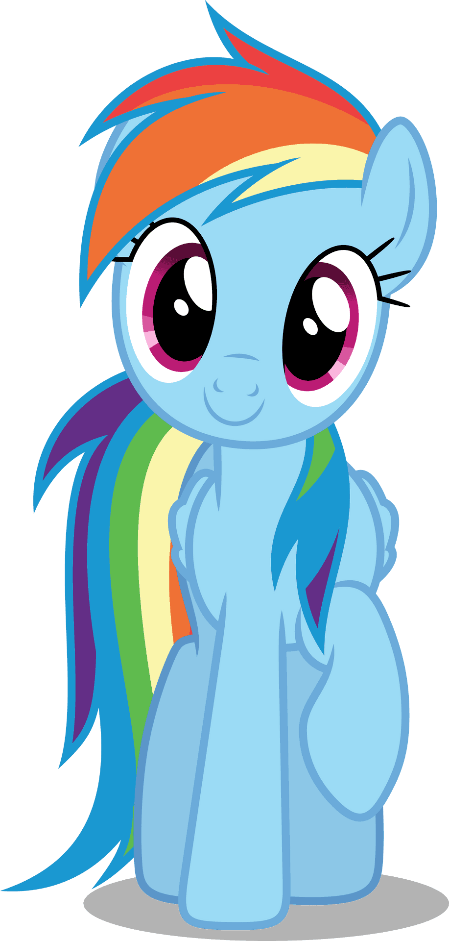 Rainbow Dash Vector Art PNG Image