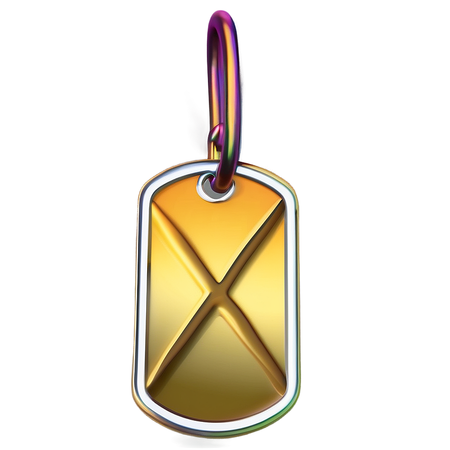 Rainbow Dog Tag Png Bdp21 PNG Image