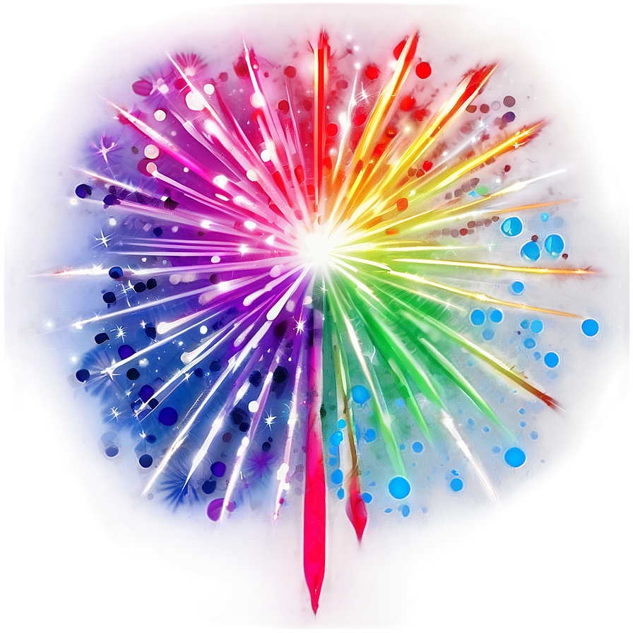 Rainbow Firework Burst Png 49 PNG Image