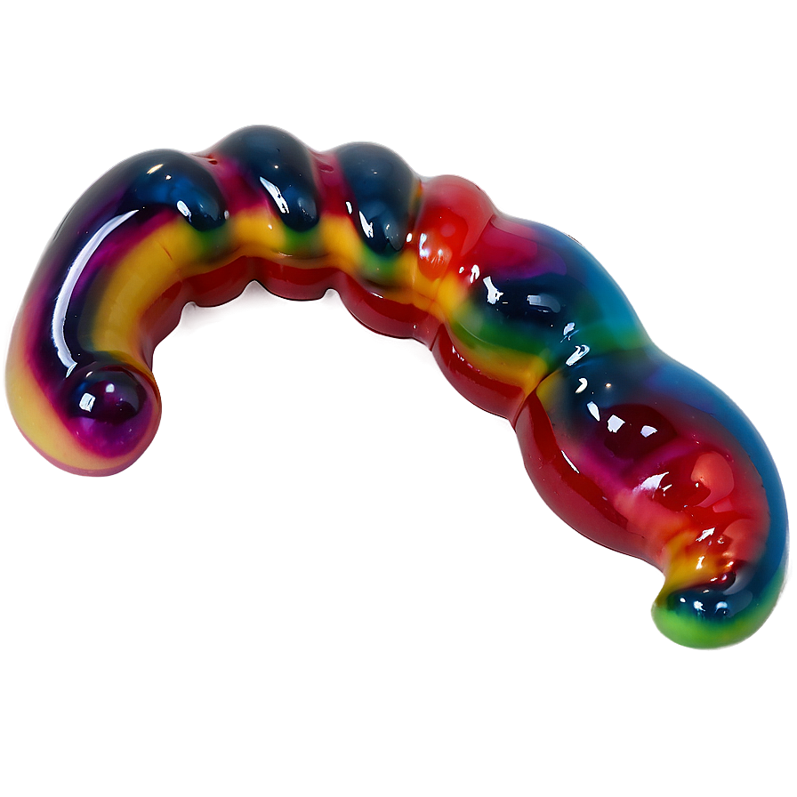 Rainbow Gummy Worm Delight Png 06132024 PNG Image