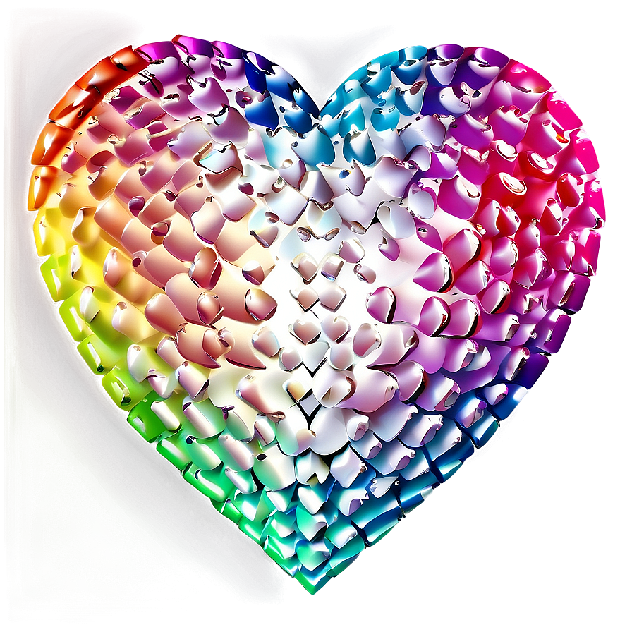 Rainbow Heart Background Png Tnw PNG Image