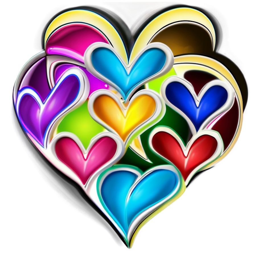 Rainbow Heart Clipart Diversity Png Ump78 PNG Image