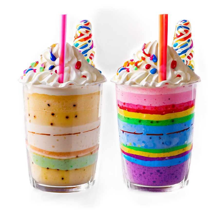 Rainbow Milkshake Png Adm PNG Image