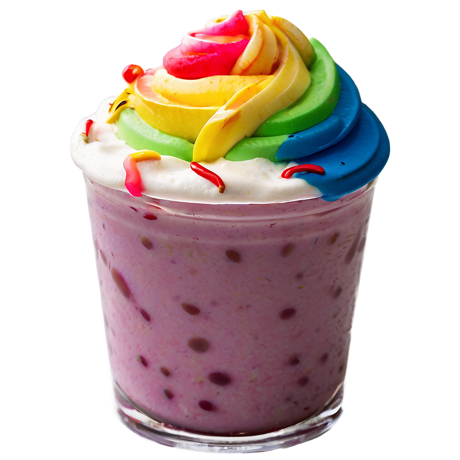 Rainbow Milkshake Png Eab4 PNG Image