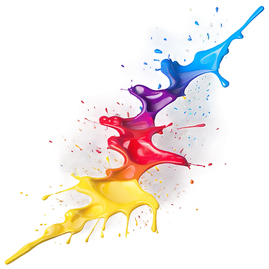 Rainbow Paint Splatter Png Nuw61 PNG Image