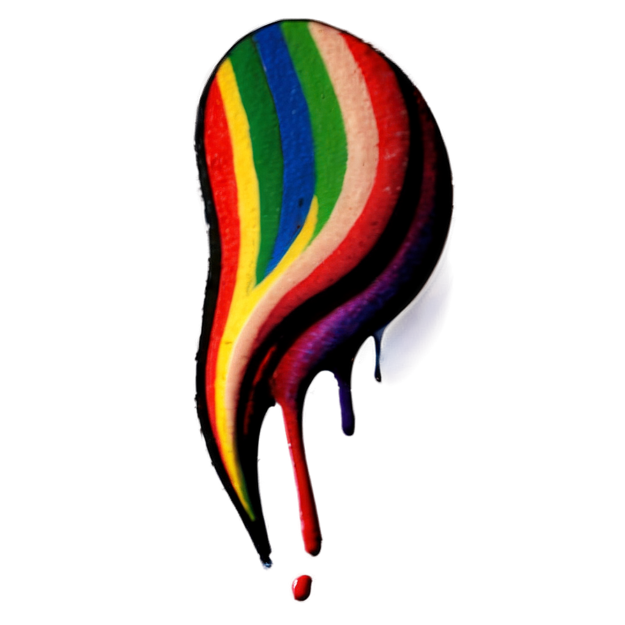 Rainbow Paint Stroke Png Qvh PNG Image