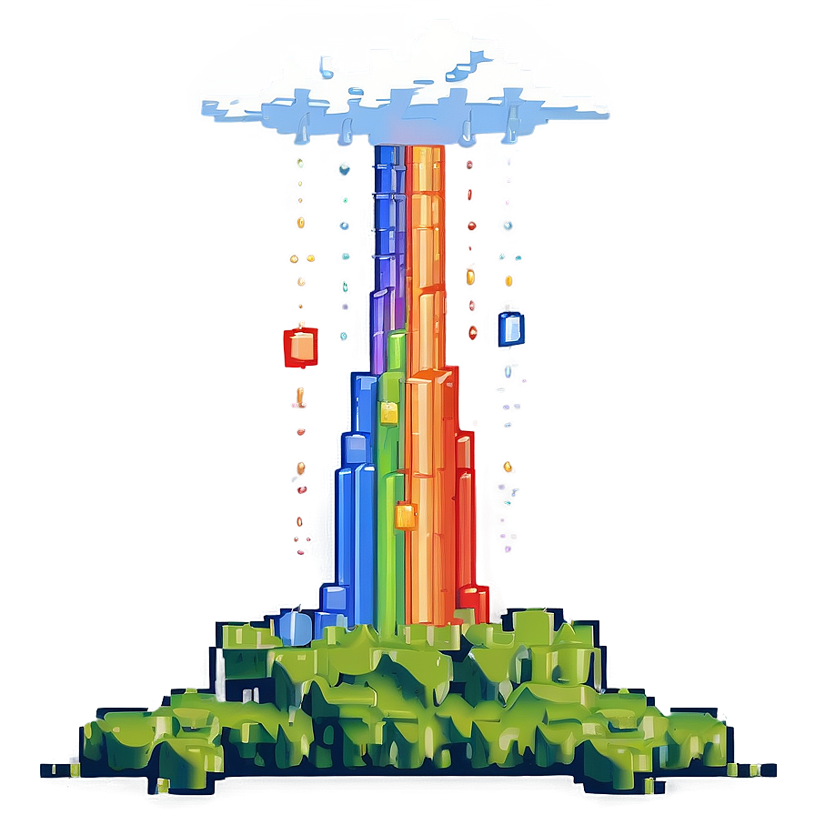 Rainbow Pixel Art Png 94 PNG Image