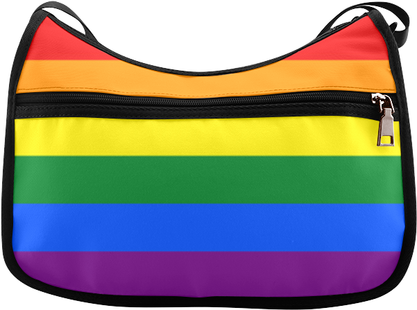 Rainbow Pride Messenger Bag PNG Image