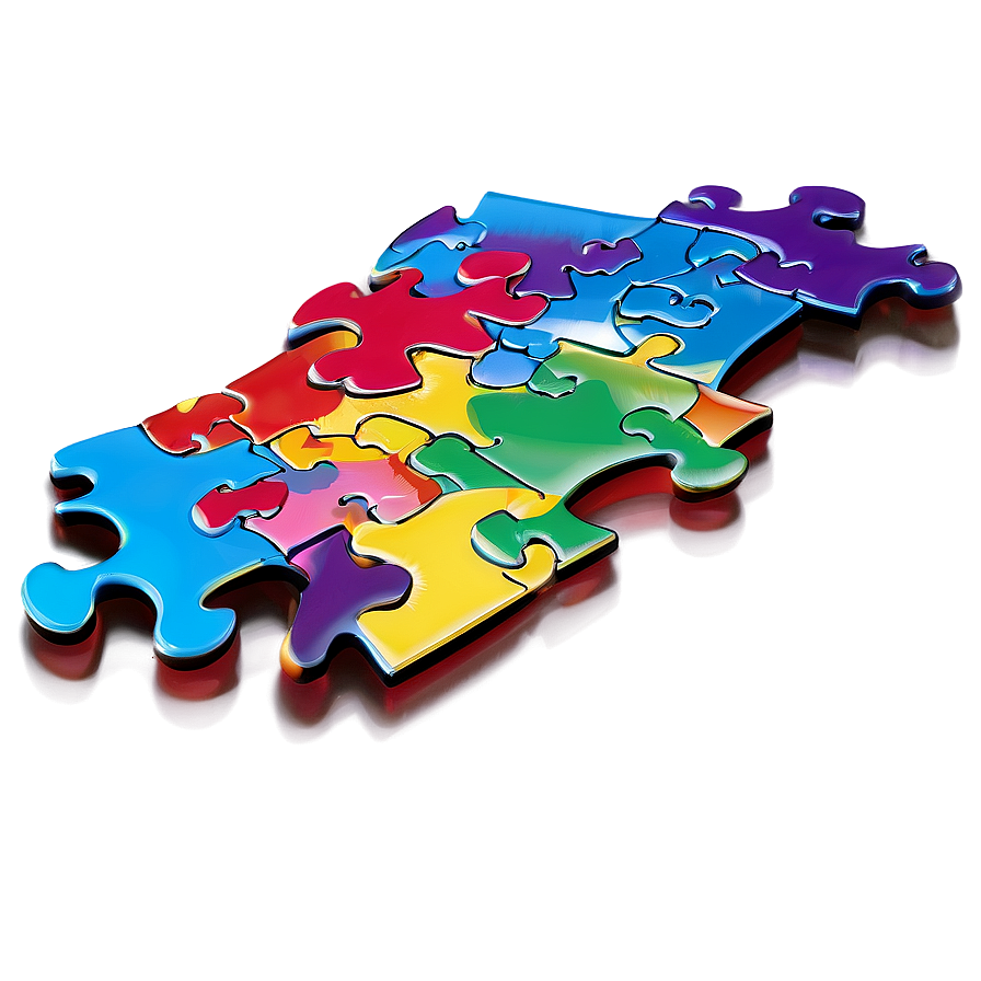 Rainbow Puzzle Pieces Png 81 PNG Image