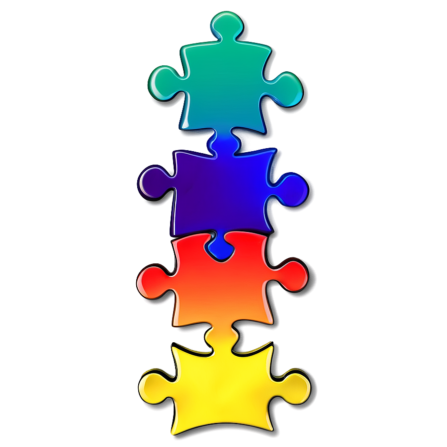 Rainbow Puzzle Pieces Png Ygm PNG Image