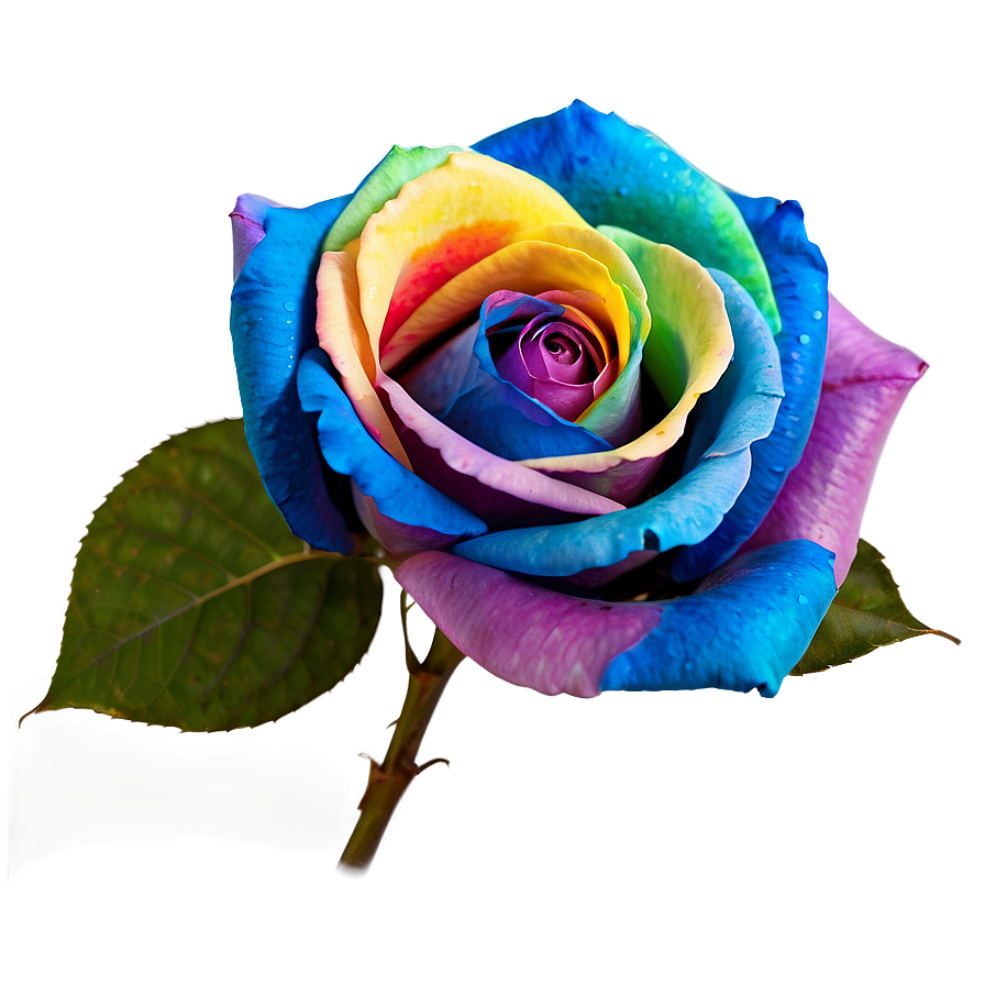 Rainbow Rose Png 22 PNG Image