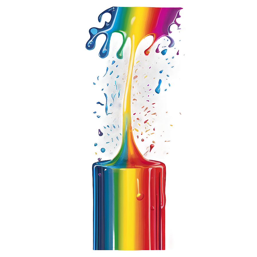 Rainbow Splash Artwork Png 04292024 PNG Image