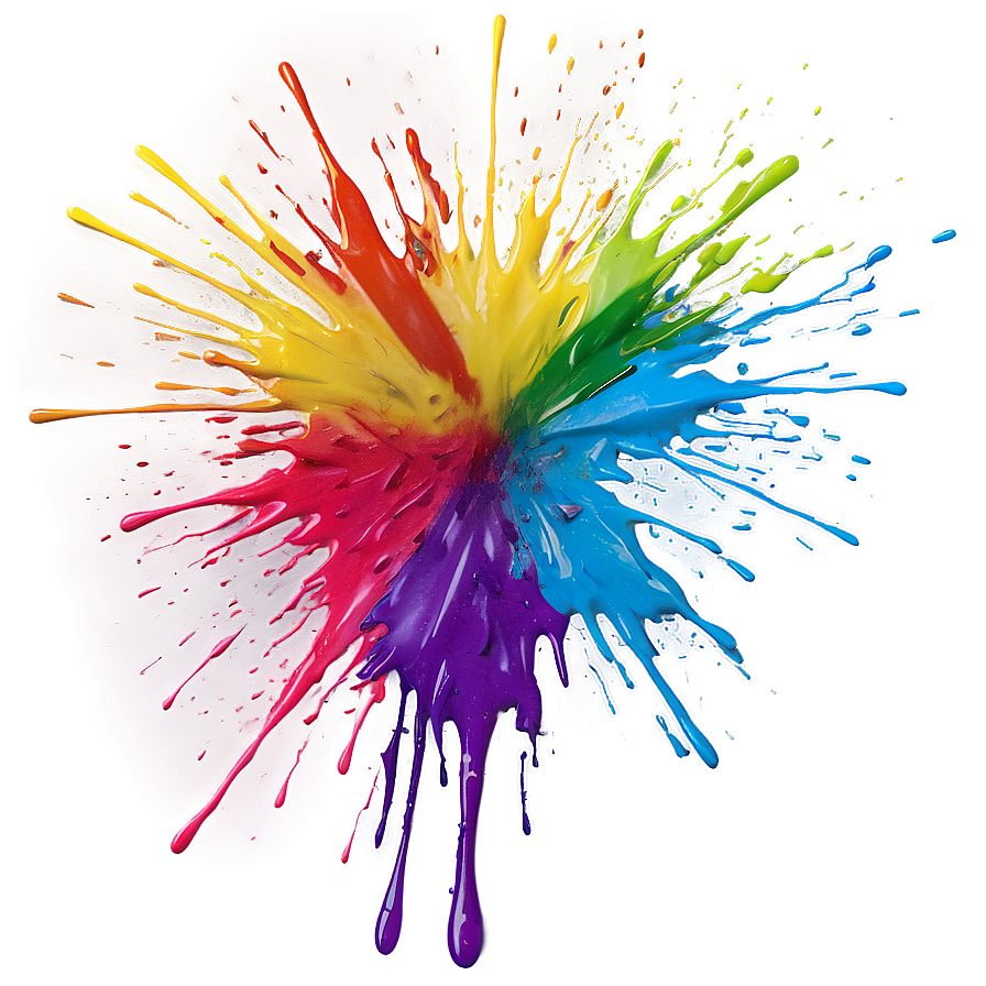 Rainbow Spray Paint Splatter Png Sgs25 PNG Image