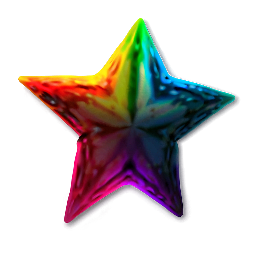 Rainbow Star Pattern Png 06132024 PNG Image