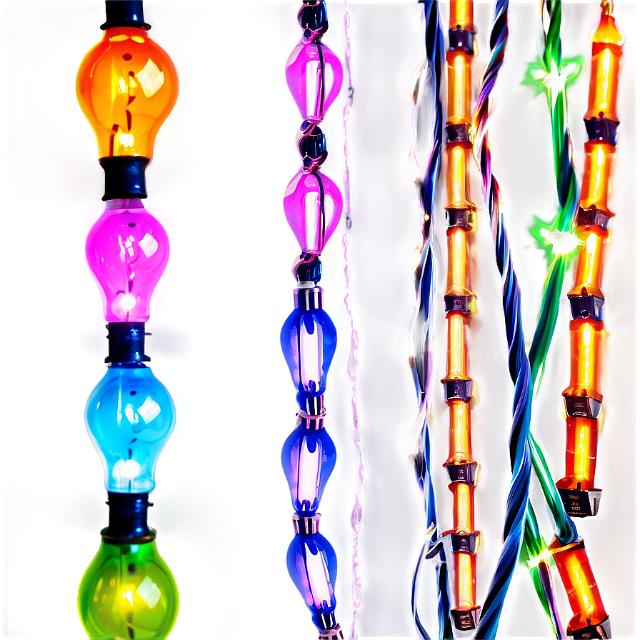 Rainbow String Lights Png 05252024 PNG Image