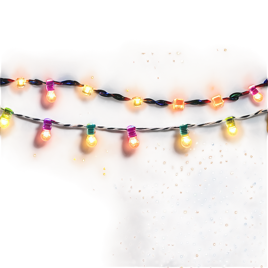 Rainbow String Lights Png Dvq90 PNG Image