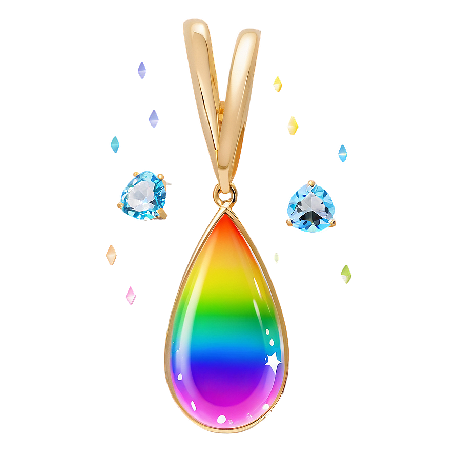 Rainbow Teardrop Png 05252024 PNG Image