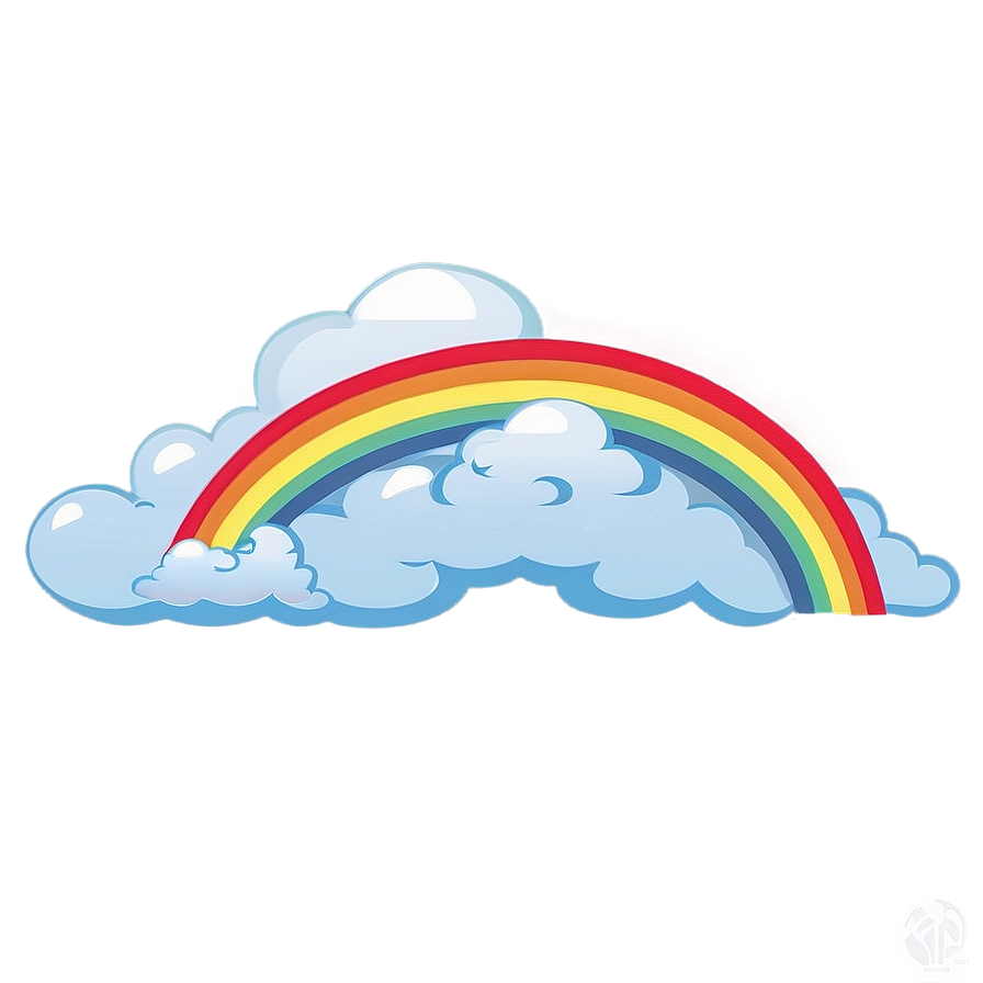 Rainbow With Clouds Adventure Png Dfn45 PNG Image