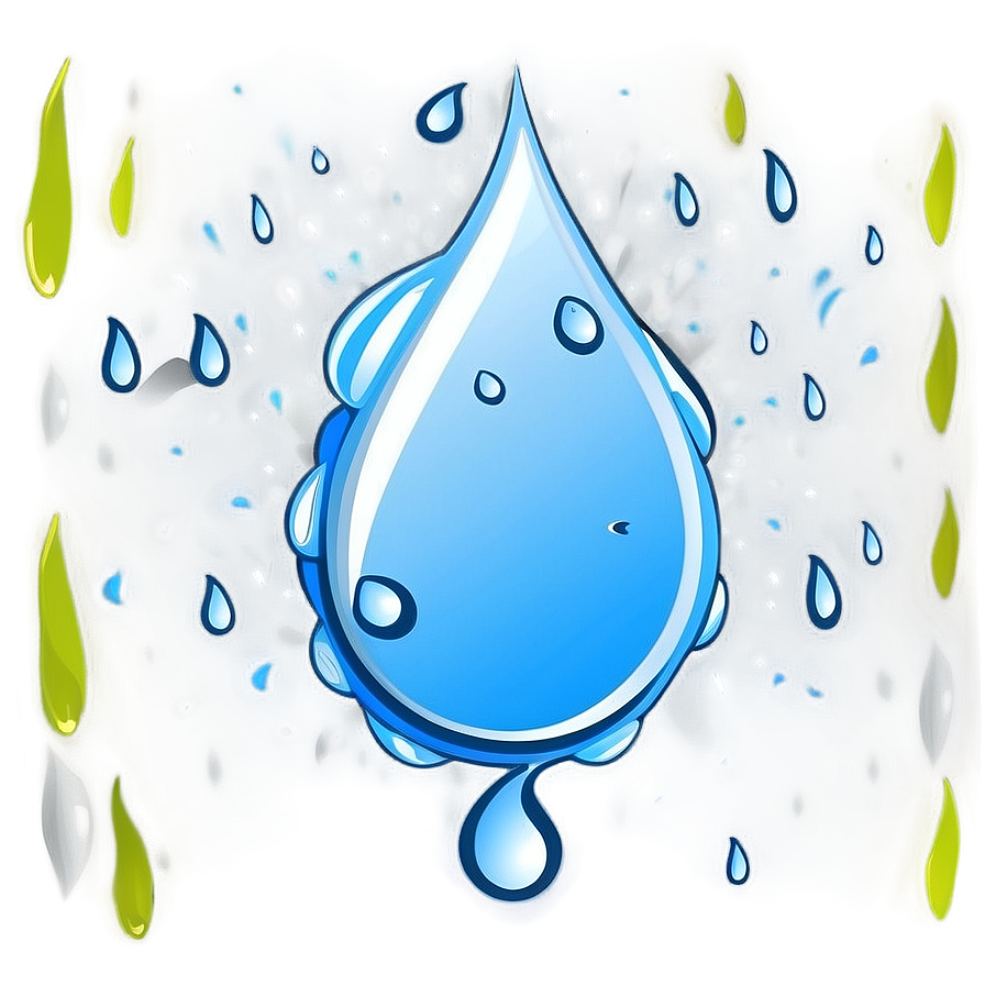 Raindrop Illustration Png 7 PNG Image