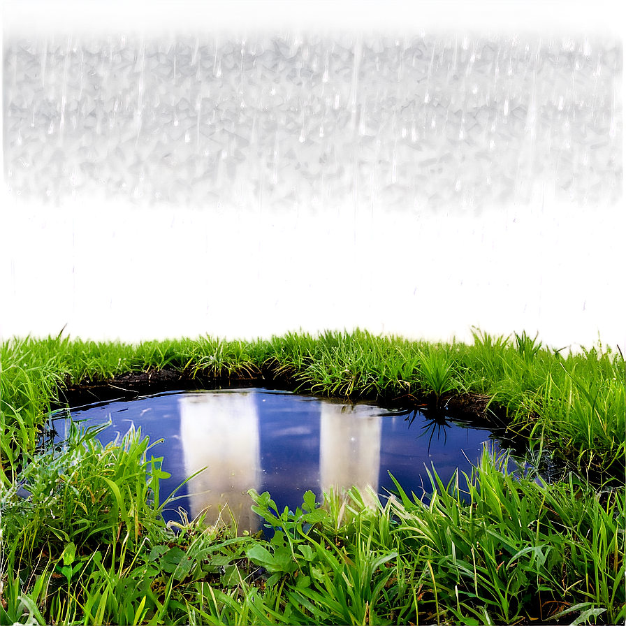 Rainfall On Pond Png 54 PNG Image