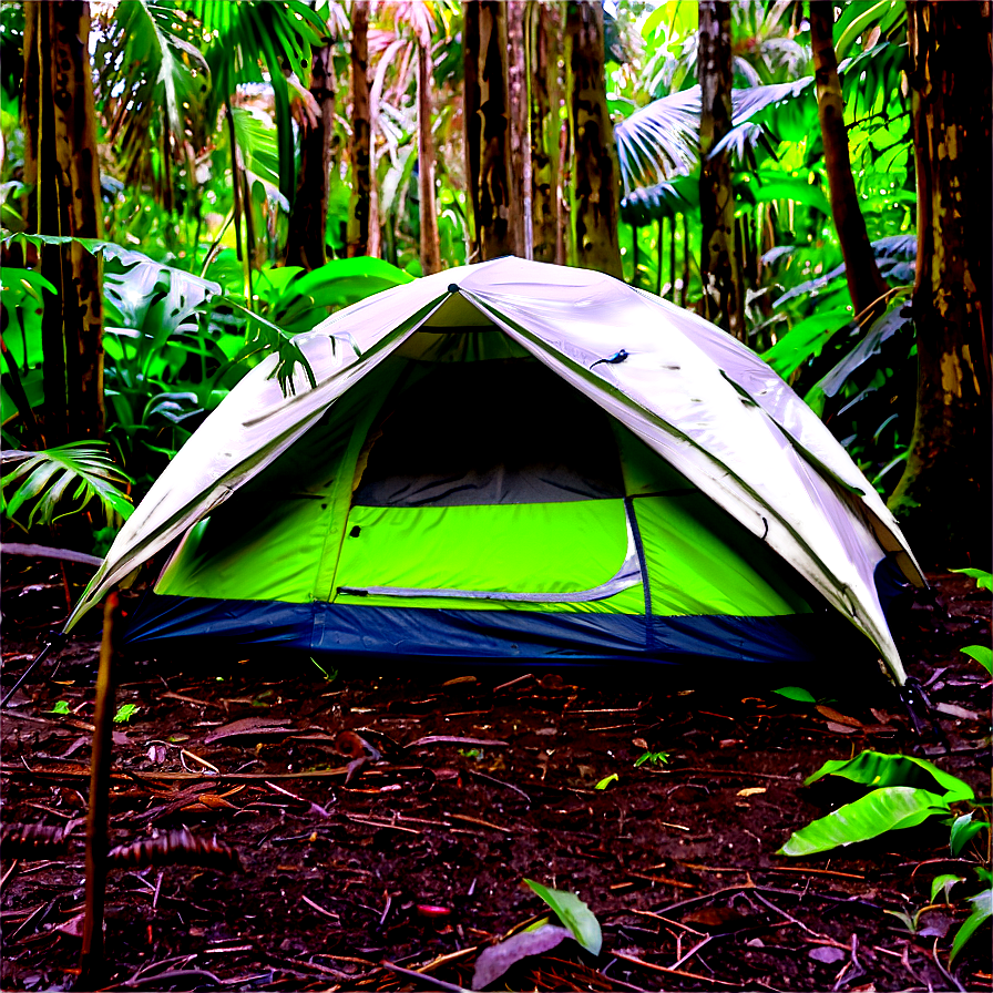 Rainforest Camping Png 06112024 PNG Image