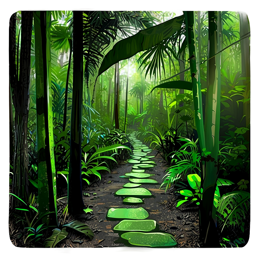 Rainforest Footpath Png 06112024 PNG Image