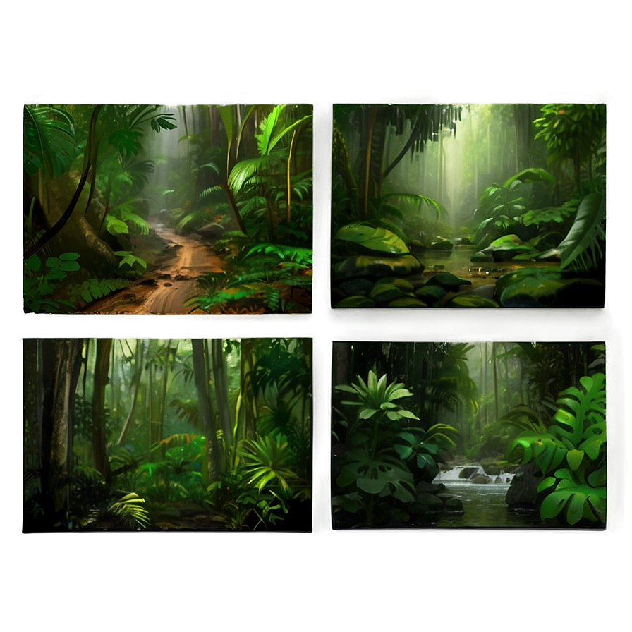 Rainforest Layers And Wildlife Png 33 PNG Image