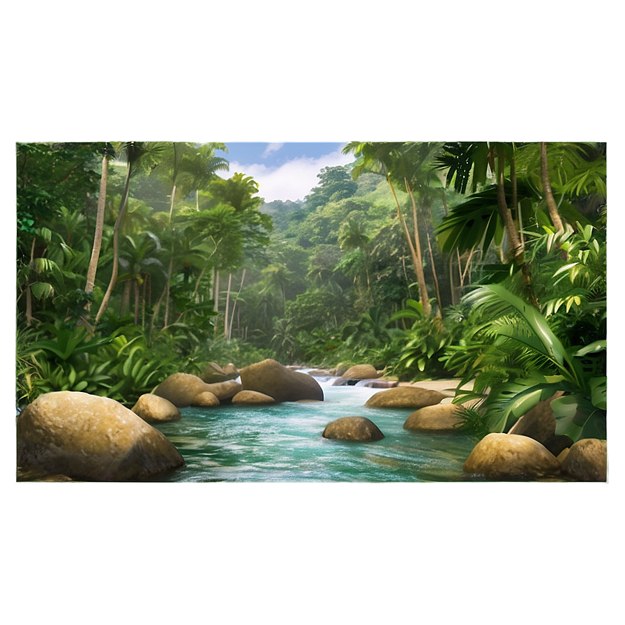 Rainforest River Png 24 PNG Image