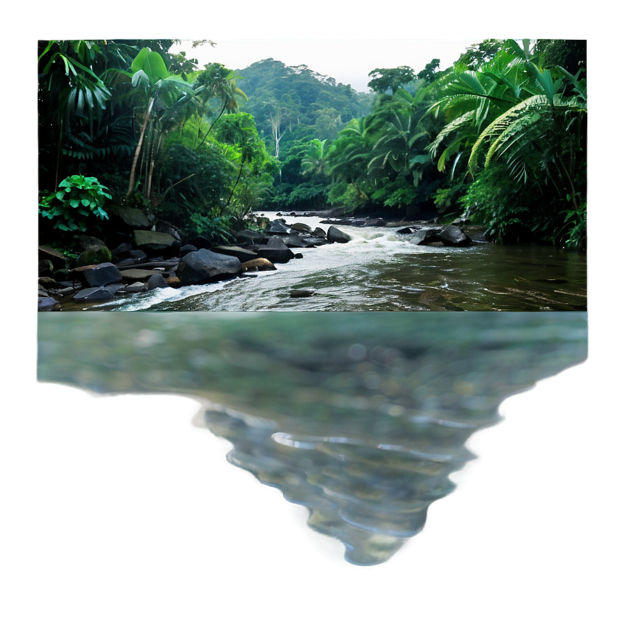 Rainforest River Png Kqv PNG Image