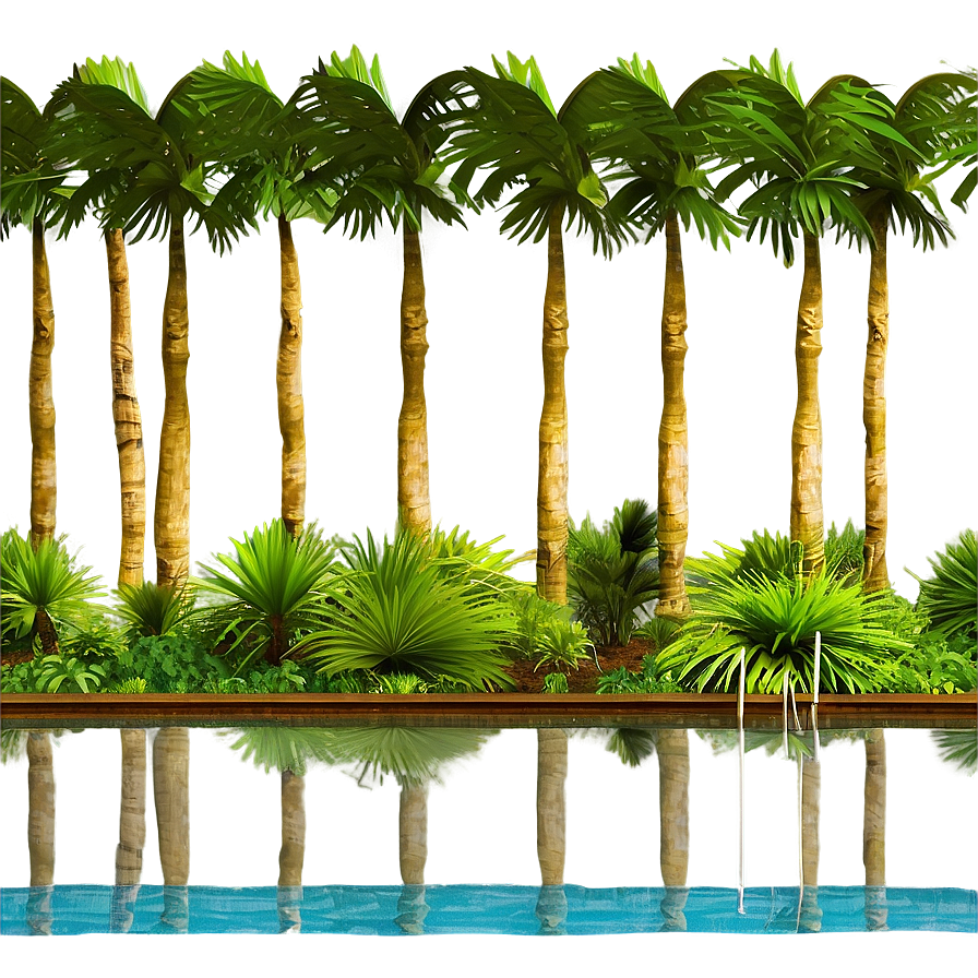 Rainforest Swimming Pool Png Tin60 PNG Image