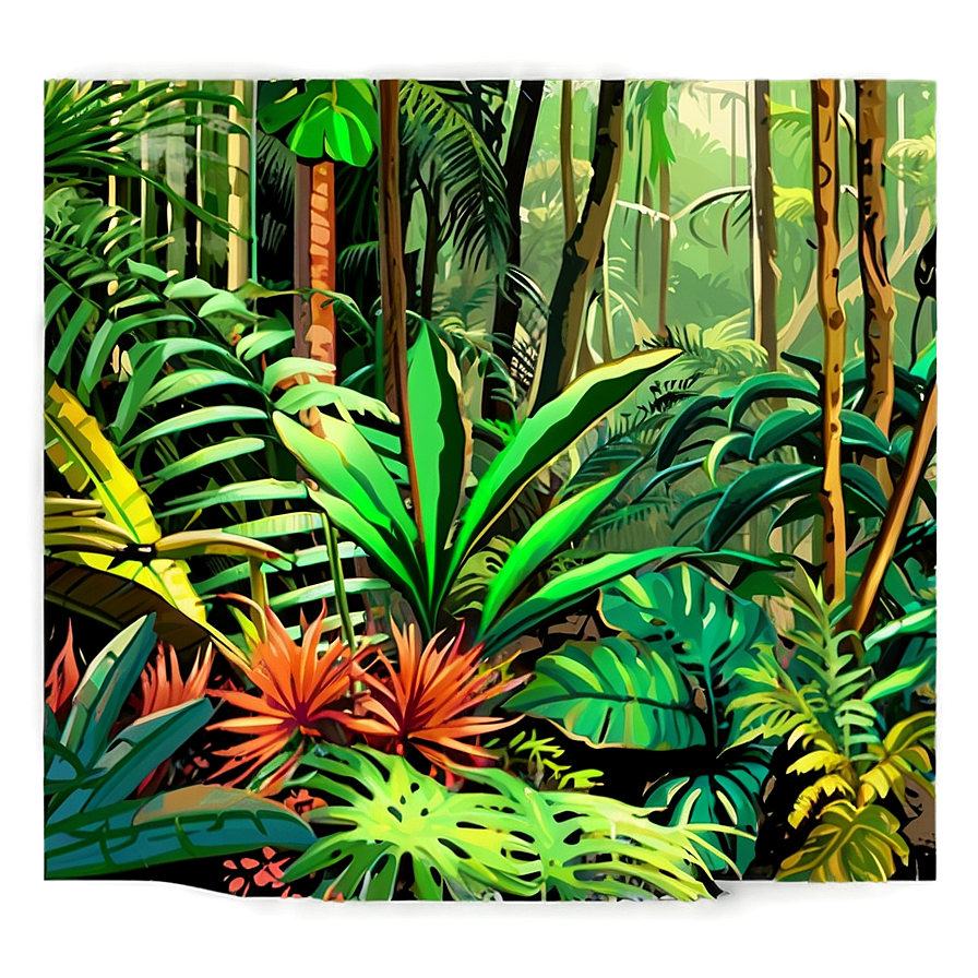 Rainforest Undergrowth Png 06112024 PNG Image