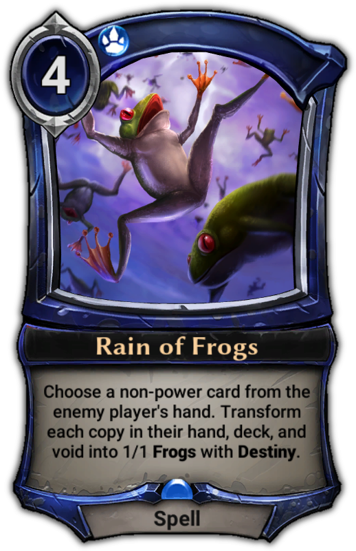 Rainof Frogs Card Art PNG Image