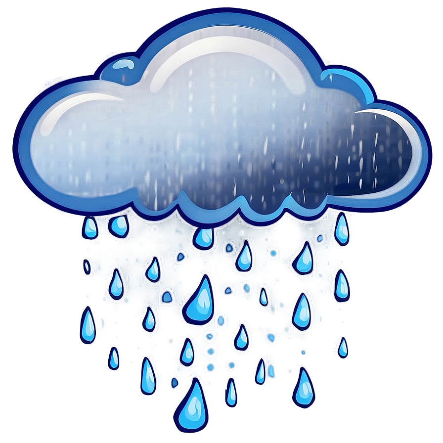 Rainy Cloud Cartoon Png Epj67 PNG Image