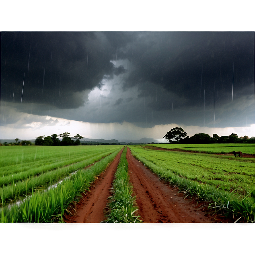 Rainy Countryside Png Dty PNG Image