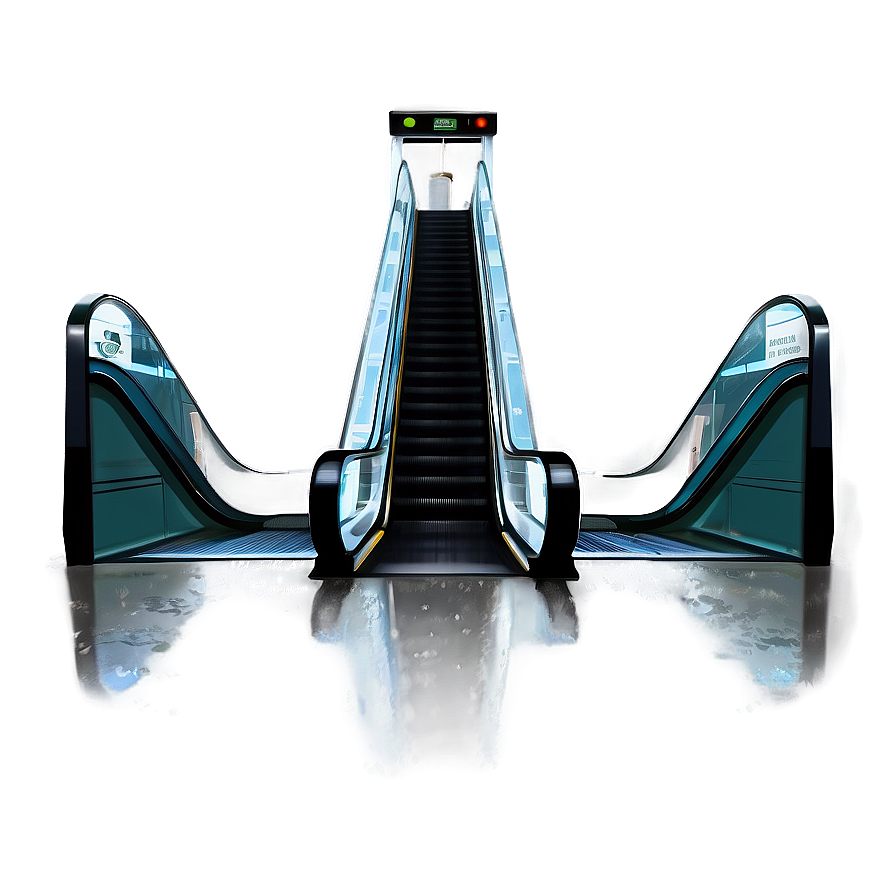 Rainy Day Escalator Scene Png 89 PNG Image