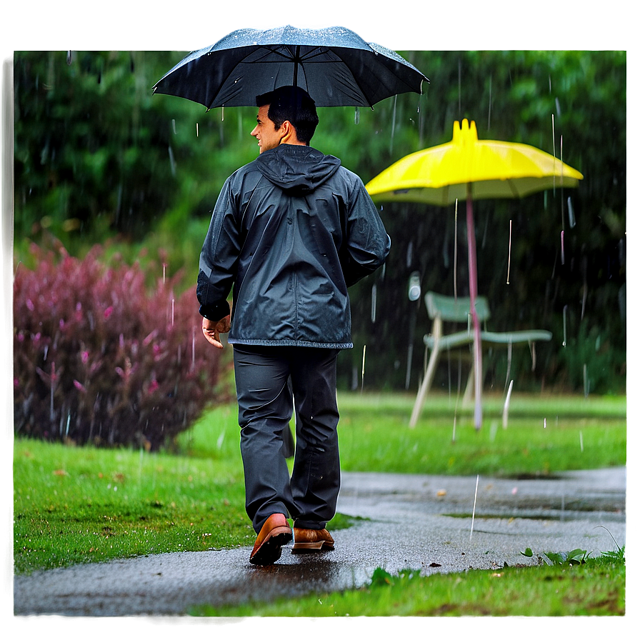 Rainy Day Walking Png 55 PNG Image