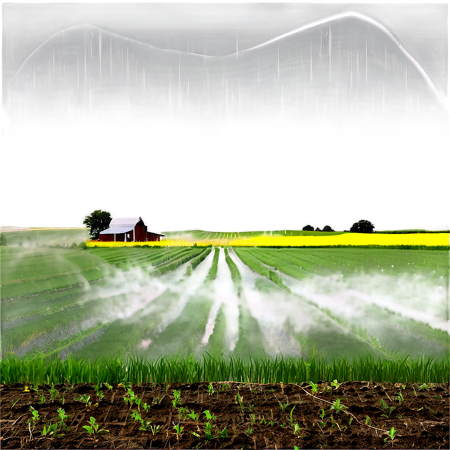 Rainy Farm Field Png 52 PNG Image