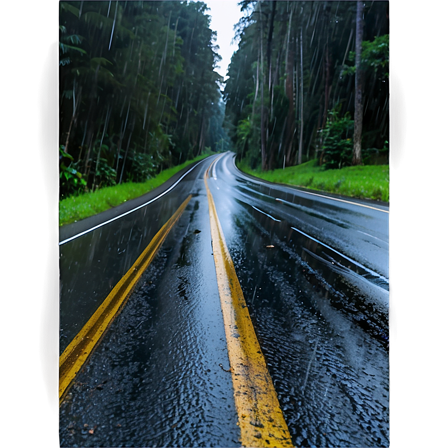 Rainy Road Png Qhq PNG Image