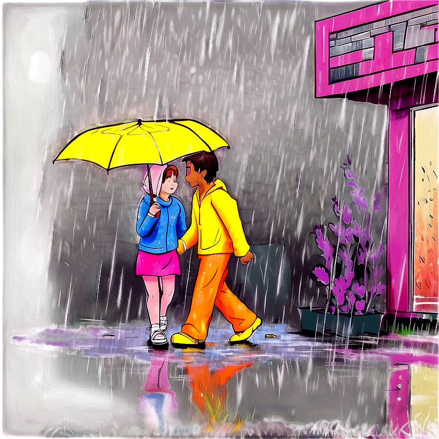 Rainy Walk Png 06202024 PNG Image