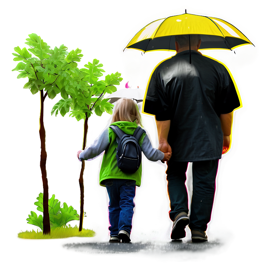 Rainy Walk Png 06202024 PNG Image