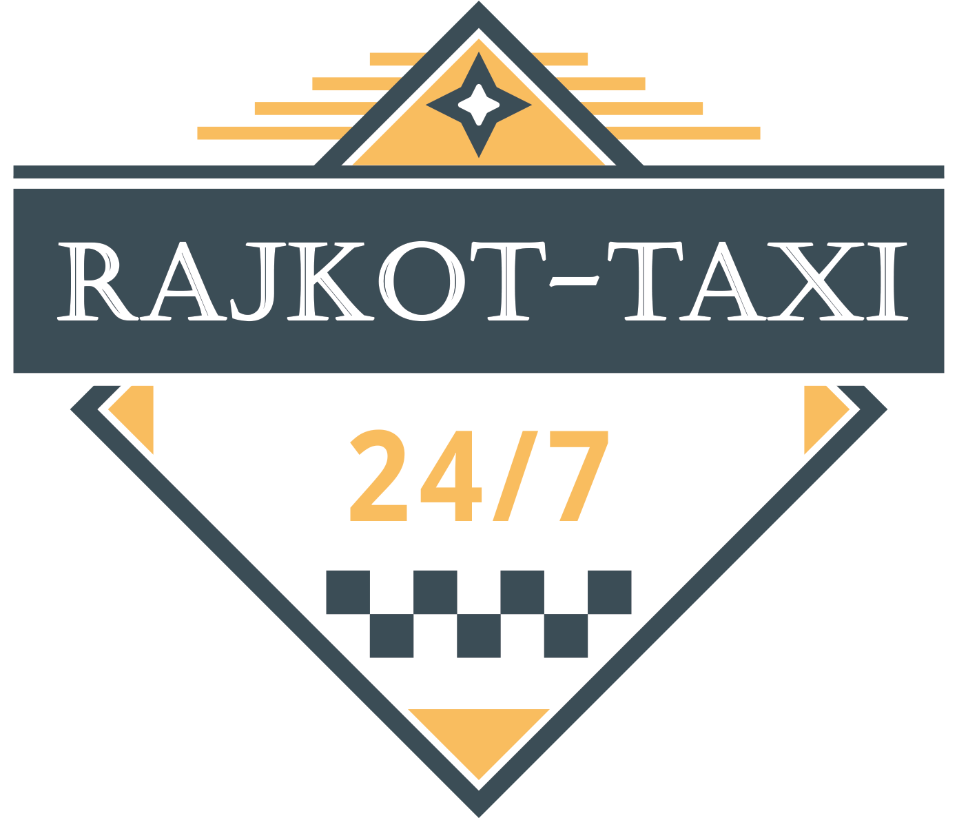 Rajkot Taxi Service Logo PNG Image