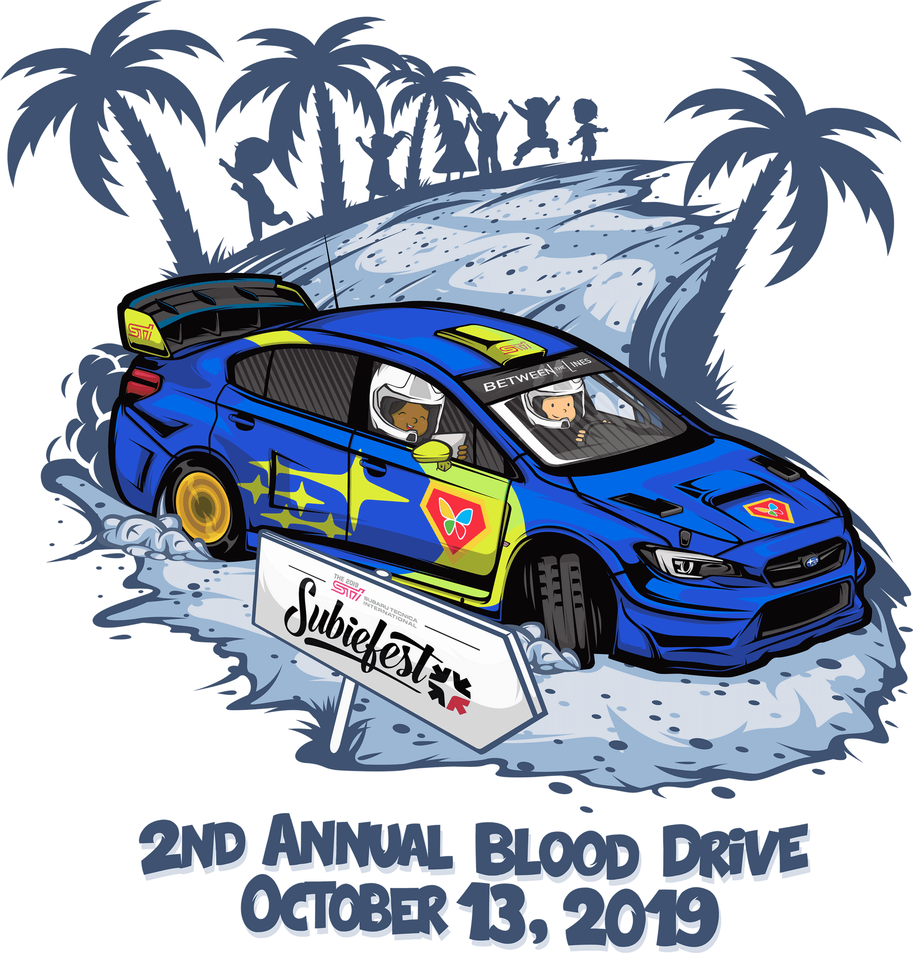 Rally Car Blood Drive Event2019 PNG Image