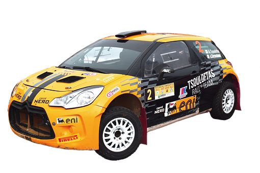 Rally Car Competition Vehicle PNG Image