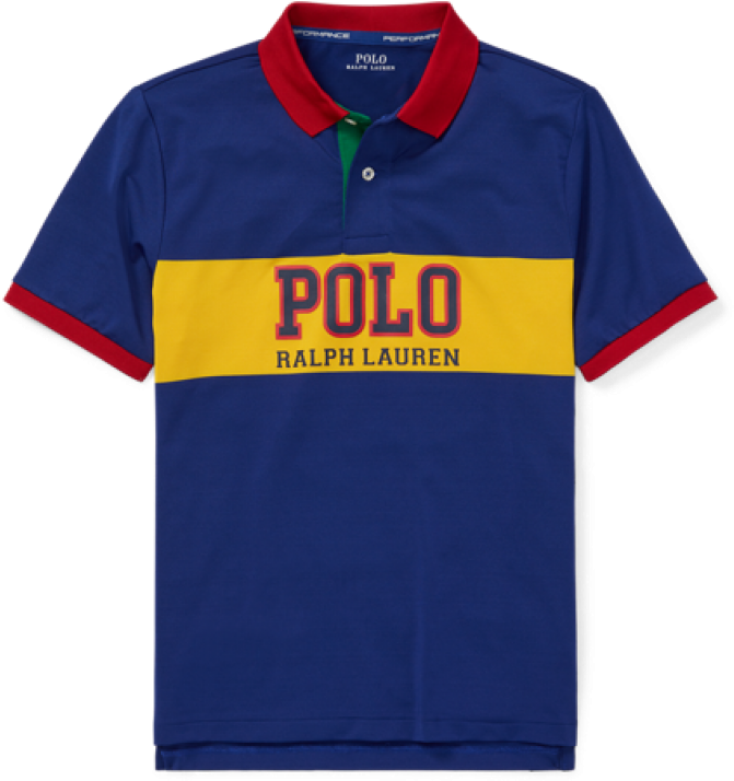 Ralph Lauren Colorblock Polo Shirt PNG Image