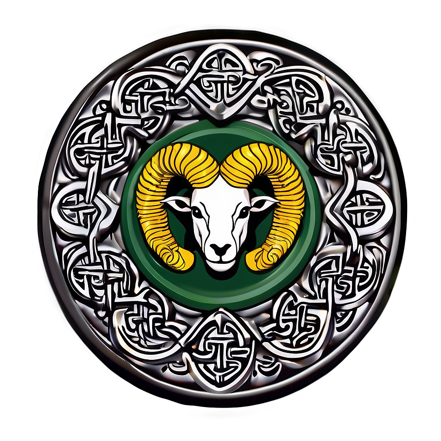 Ram Head With Celtic Knots Png Fcu PNG Image